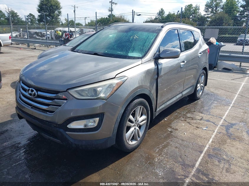 2014 Hyundai Santa fe VIN 5XYZW3LA6EG213354 IAAI salvage auction — LEFT FRONT, Salvage (Georgia), sold $1,200 on 2026-07-27 (photo 2)