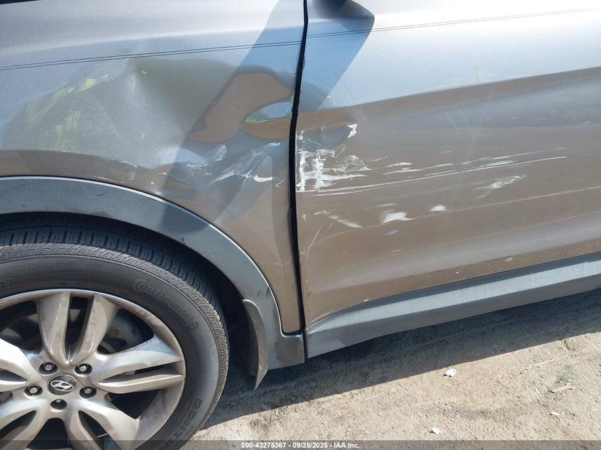 2014 Hyundai Santa fe VIN 5XYZW3LA6EG213354 IAAI salvage auction — LEFT FRONT, Salvage (Georgia), sold $1,200 on 2026-07-27 (photo 6)
