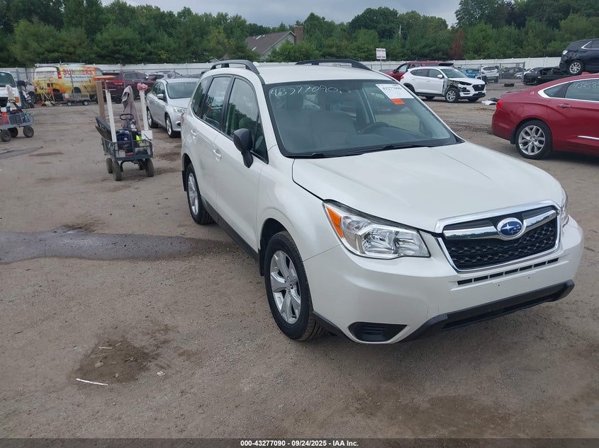 2016 Subaru Forester VIN JF2SJABC3GH456705 IAAI salvage auction — LEFT SIDE, Salvage Title, sold $1,250 on 2026-07-21 (photo 1)