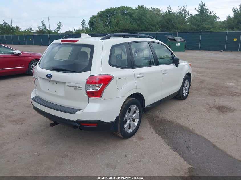 2016 Subaru Forester VIN JF2SJABC3GH456705 IAAI salvage auction — LEFT SIDE, Salvage Title, sold $1,250 on 2026-07-21 (photo 4)