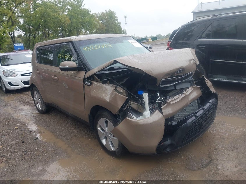 2014 Kia Soul VIN KNDJP3A59E7047151 IAAI salvage auction — FRONT END, Salvage (Indiana), sold $1,000 on 2026-07-15 (photo 1)