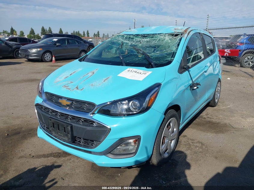 2021 Chevrolet Spark VIN KL8CB6SA4MC225695 IAAI salvage auction — ROLLOVER, Salvage Title, sold $475 on 2026-07-21 (photo 2)