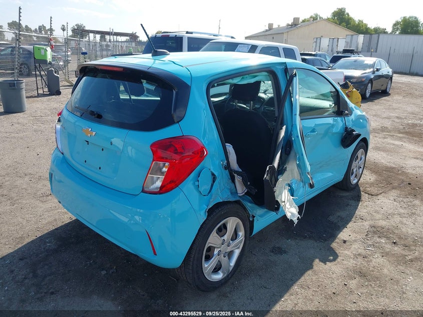 2021 Chevrolet Spark VIN KL8CB6SA4MC225695 IAAI salvage auction — ROLLOVER, Salvage Title, sold $475 on 2026-07-21 (photo 4)