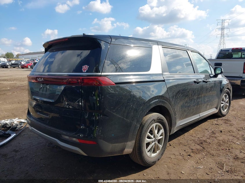2024 Kia Carnival VIN KNDNB4H38R6433730 IAAI salvage auction — LEFT FRONT, Salvage (Indiana), sold $9,500 on 2026-07-22 (photo 4)
