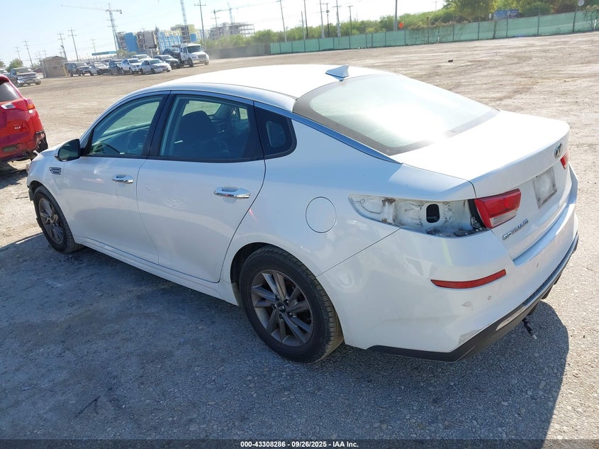 2020 Kia Optima VIN 5XXGT4L34LG380983 IAAI salvage auction — FRONT & REAR, Salvage (Texas), sold $2,850 on 2026-07-29 (photo 3)