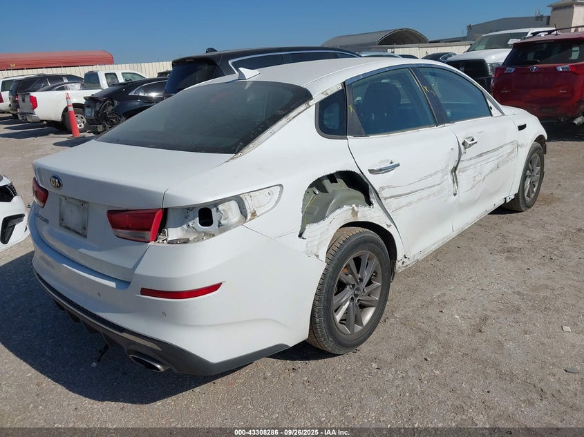 2020 Kia Optima VIN 5XXGT4L34LG380983 IAAI salvage auction — FRONT & REAR, Salvage (Texas), sold $2,850 on 2026-07-29 (photo 4)