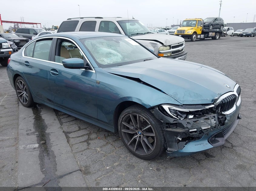 2020 BMW 3 series VIN 3MW5R1J01L8B31963 IAAI salvage auction — FRONT END, Salvage (California), sold $8,100 on 2026-08-20 (photo 1)