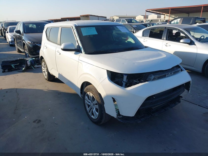 2024 Kia Soul VIN KNDJ23AU4R7235216 IAAI salvage auction — HAIL, Original (Texas), sold $4,500 on 2026-07-14 (photo 1)