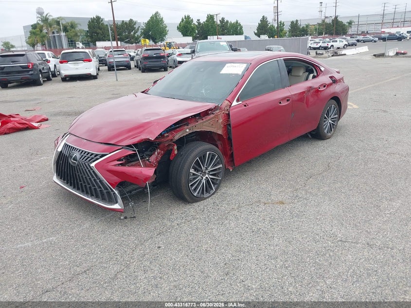 2023 Lexus Es 300h VIN 58ADA1C11PU030706 IAAI salvage auction — FRONT END, Salvage (California), sold $13,150 on 2026-07-29 (photo 2)