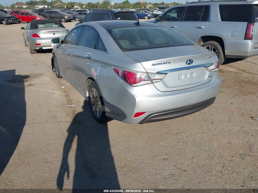 2015 Hyundai Sonata hybrid VIN KMHEC4A47FA132211 IAAI salvage auction — FRONT END, Salvage Title, sold $725 on 2026-07-29 (photo 3)