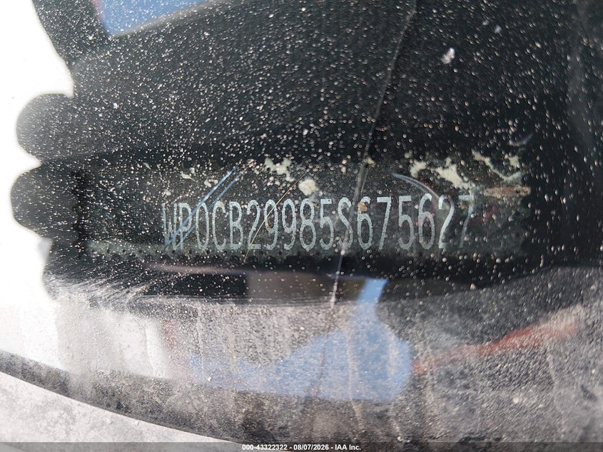 2005 Porsche 911 VIN WP0CB29985S675627 IAAI salvage auction — ROLLOVER, Salvage (California), sold $11,000 on 2026-08-17 (photo 9)