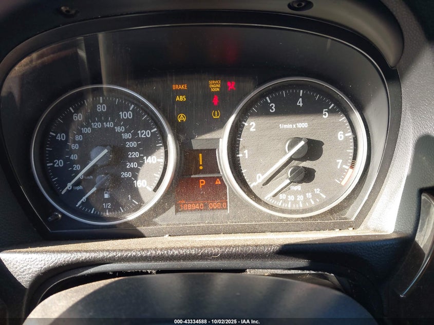 2011 BMW 3er VIN WBAPK5C5XBA993868 IAAI salvage auction — WATER/FLOOD, Salvage (Idaho), sold $225 on 2026-07-16 (photo 7)