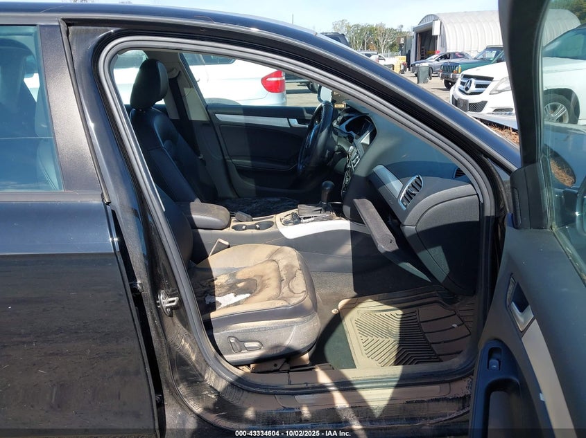 2012 Audi A4 VIN WAUBFAFL0CN013754 IAAI salvage auction — WATER/FLOOD, Salvage Title, sold $400 on 2026-07-16 (photo 5)