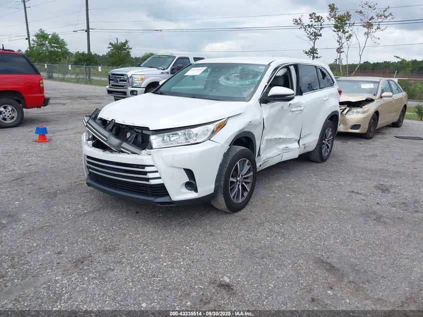 2018 Toyota Highlander VIN 5TDZARFH1JS035215 IAAI salvage auction — FRONT & REAR, Rebuildable (Florida), sold $3,150 on 2026-07-28 (photo 2)
