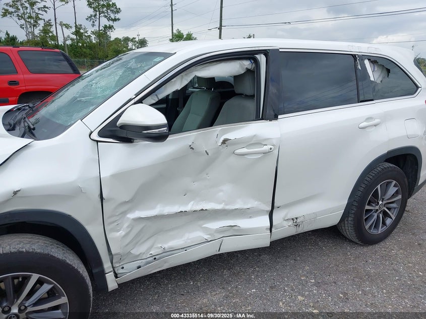 2018 Toyota Highlander VIN 5TDZARFH1JS035215 IAAI salvage auction — FRONT & REAR, Rebuildable (Florida), sold $3,150 on 2026-07-28 (photo 6)