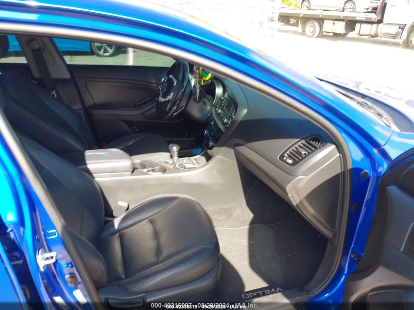 2015 Kia Optima VIN 5XXGR4A77FG474560 IAAI salvage auction — LEFT FRONT, Rebuildable (Florida), sold $500 on 2026-07-22 (photo 5)
