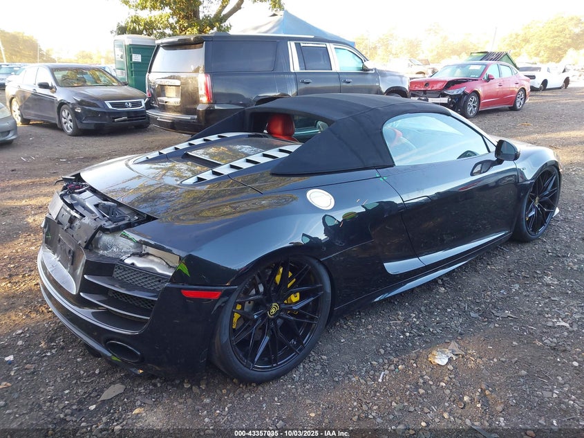 2011 Audi R8 VIN WUAVNAFG0BN001966 IAAI salvage auction — REAR END, Mv-907A (New York), sold $15,600 on 2026-08-04 (photo 4)