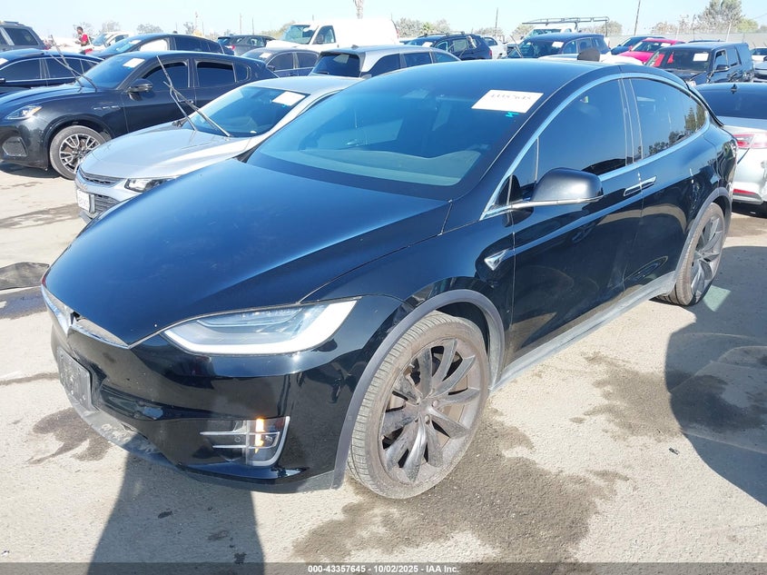 2019 Tesla Model x VIN 5YJXCAE23KF183629 IAAI salvage auction — REAR END, Salvage Title, sold $9,400 on 2026-07-29 (photo 2)