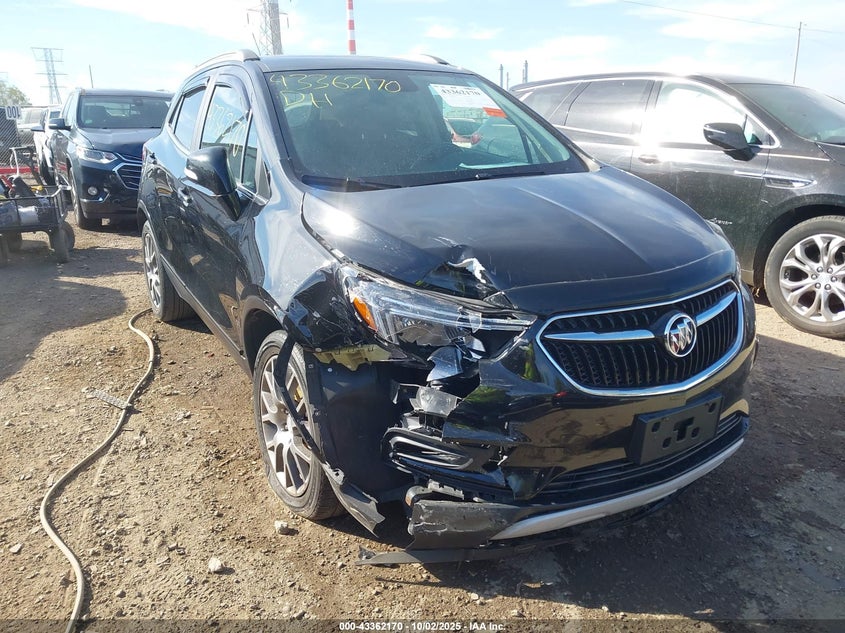 2017 Buick Encore VIN KL4CJ1SB4HB096630 IAAI salvage auction — FRONT END, Clear (Indiana), sold $225 on 2026-07-22 (photo 1)