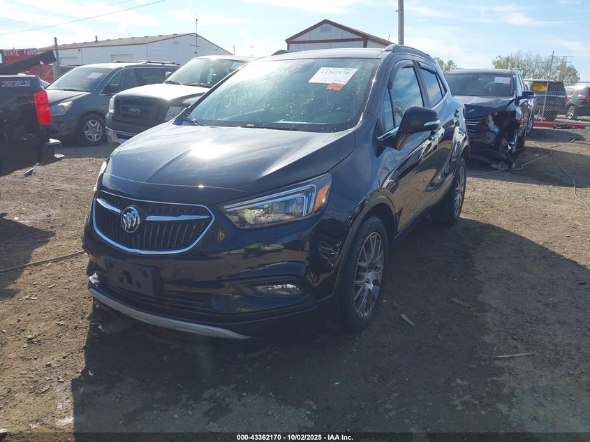 2017 Buick Encore VIN KL4CJ1SB4HB096630 IAAI salvage auction — FRONT END, Clear (Indiana), sold $225 on 2026-07-22 (photo 2)