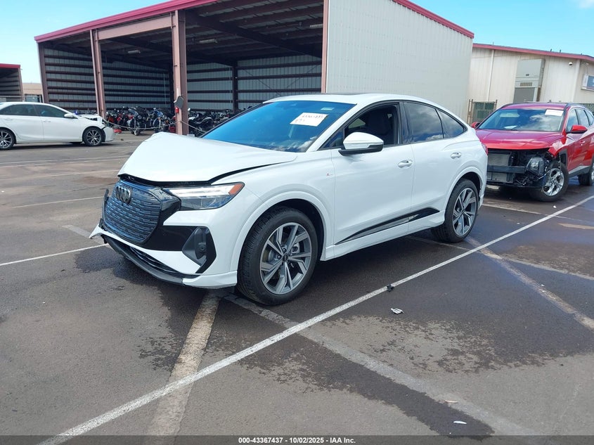 2025 Audi Q4 e-tron sportback VIN WA12UBFZ4SP040830 IAAI salvage auction — RIGHT FRONT, Other, sold $4,800 on 2026-07-18 (photo 2)