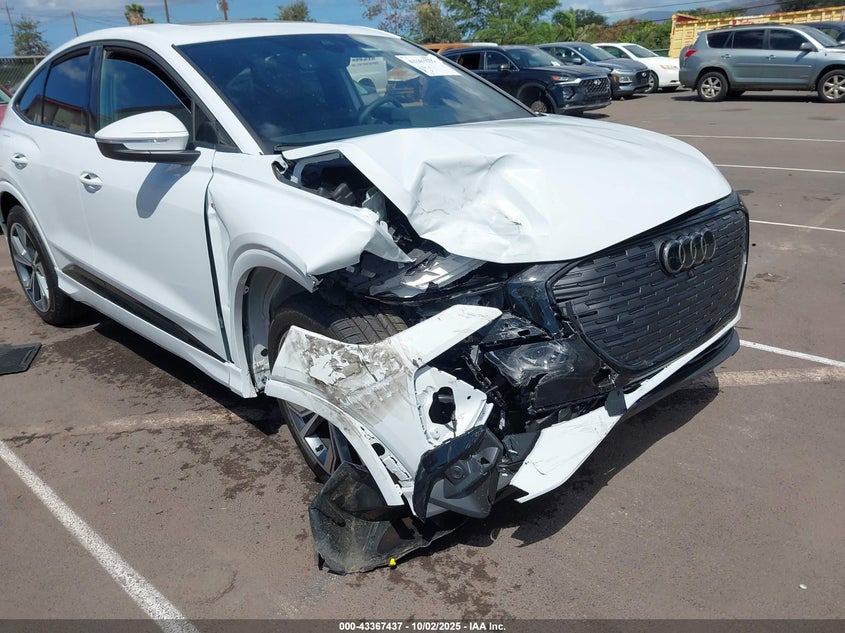 2025 Audi Q4 e-tron sportback VIN WA12UBFZ4SP040830 IAAI salvage auction — RIGHT FRONT, Other, sold $4,800 on 2026-07-18 (photo 6)