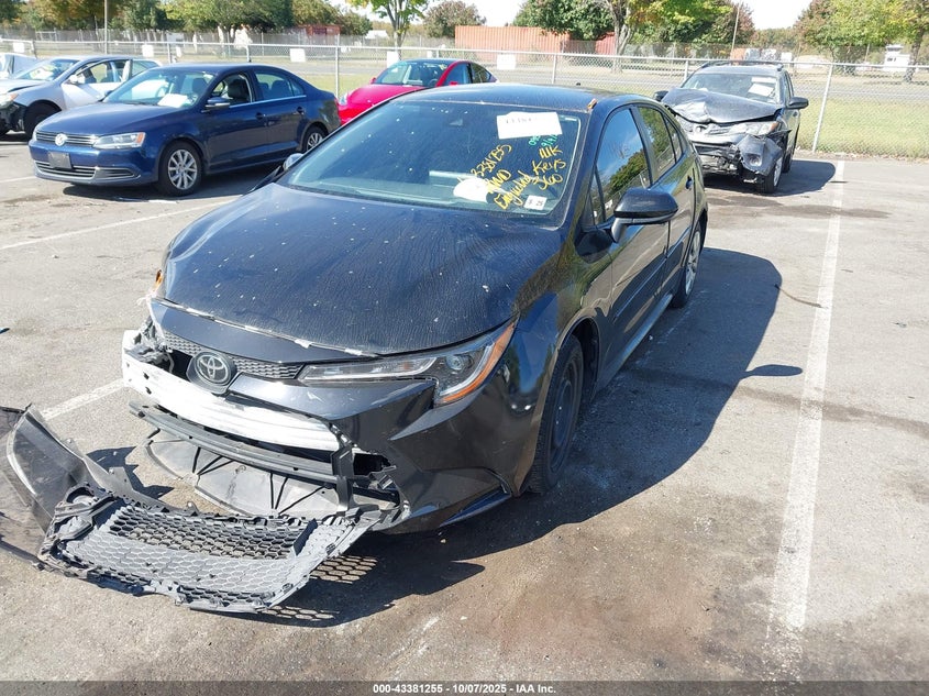 2020 Toyota Corolla VIN JTDEPRAE4LJ095127 IAAI salvage auction — FRONT END, Salvage (New Jersey), sold $3,400 on 2026-07-27 (photo 2)