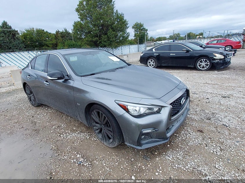 2020 Infiniti Q50 VIN JN1EV7AP1LM204303 IAAI salvage auction — THEFT, Salvage (Illinois), sold $2,550 on 2026-07-28 (photo 1)