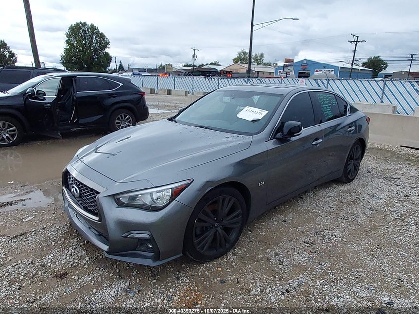 2020 Infiniti Q50 VIN JN1EV7AP1LM204303 IAAI salvage auction — THEFT, Salvage (Illinois), sold $2,550 on 2026-07-28 (photo 2)