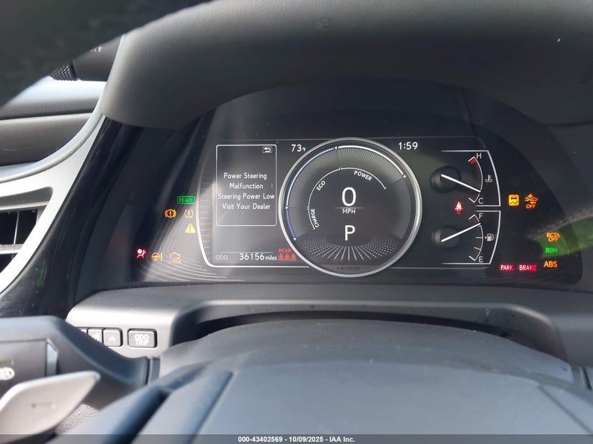2023 Lexus Es 300h VIN 58ADA1C15PU032362 IAAI salvage auction — THEFT, Salvage Title, sold $14,375 on 2026-07-24 (photo 7)