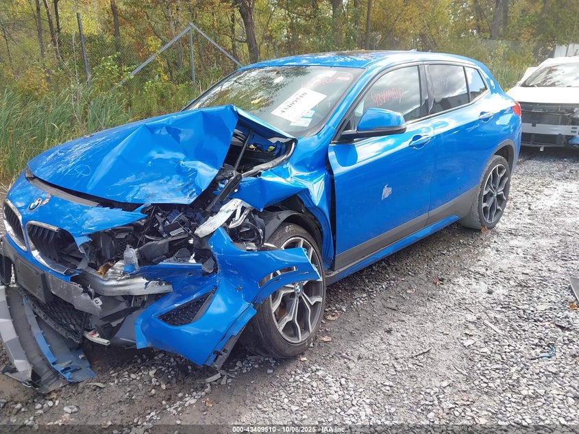 2018 BMW X2 VIN WBXYJ5C39JEF79521 IAAI salvage auction — FRONT END, Mv-907A (New York), sold $1,000 on 2026-07-14 (photo 2)
