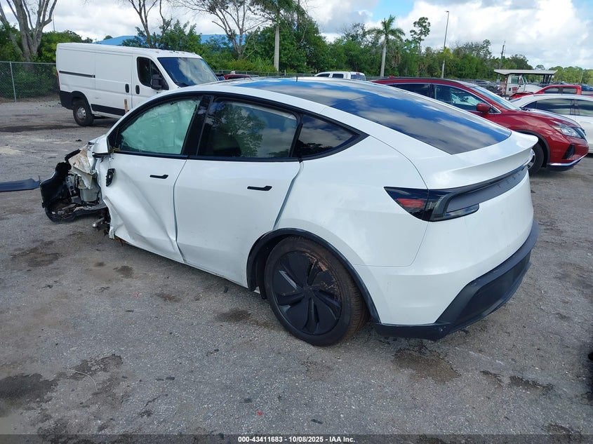 2026 Tesla Model y VIN 7SAYGDED0TA456796 IAAI salvage auction — SIDE, Certificate Of Destruction (Florida), sold $7,000 on 2026-07-16 (photo 3)