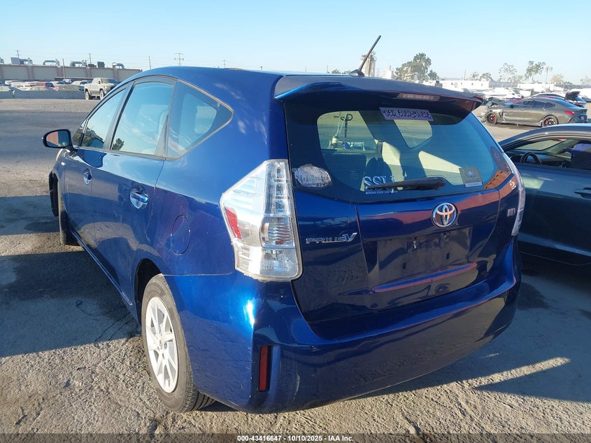 2013 Toyota Prius v VIN JTDZN3EUXD3225634 IAAI salvage auction — THEFT, Salvage (California), sold $1,950 on 2026-07-22 (photo 3)