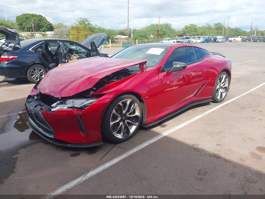 2021 Lexus Lc VIN JTHAP5AY2MA101170 IAAI salvage auction — FRONT END, Clear (Hawaii), sold $36,150 on 2026-07-07 (photo 2)