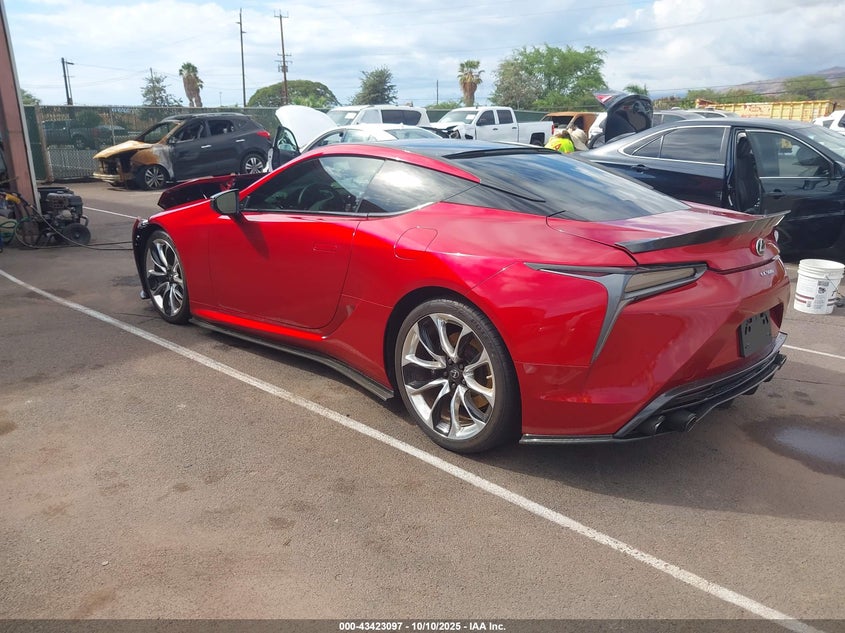2021 Lexus Lc VIN JTHAP5AY2MA101170 IAAI salvage auction — FRONT END, Clear (Hawaii), sold $36,150 on 2026-07-07 (photo 3)