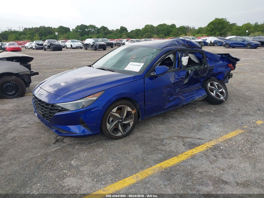 2023 Hyundai Elantra VIN KMHLS4AG3PU461105 IAAI salvage auction — ALL OVER, Certificate Of Destruction (Florida), sold $1,725 on 2026-07-09 (photo 2)