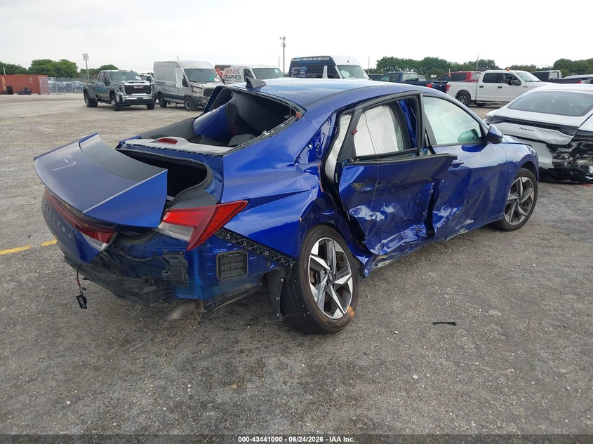 2023 Hyundai Elantra VIN KMHLS4AG3PU461105 IAAI salvage auction — ALL OVER, Certificate Of Destruction (Florida), sold $1,725 on 2026-07-09 (photo 4)
