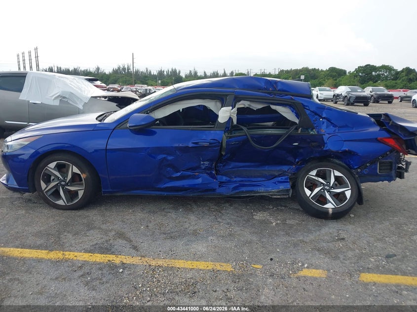 2023 Hyundai Elantra VIN KMHLS4AG3PU461105 IAAI salvage auction — ALL OVER, Certificate Of Destruction (Florida), sold $1,725 on 2026-07-09 (photo 6)
