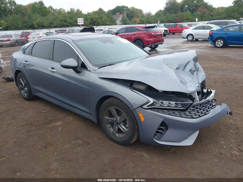 2021 Kia K5 VIN 5XXG24J2XMG009437 IAAI salvage auction — FRONT END, Salvage (Indiana), sold $2,000 on 2026-07-21 (photo 1)
