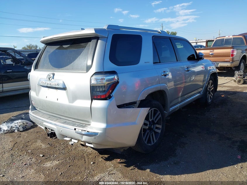 2016 Toyota 4runner VIN JTEBU5JRXG5285757 IAAI salvage auction — FRONT & REAR, Clear (Oklahoma), sold $7,200 on 2026-07-28 (photo 4)