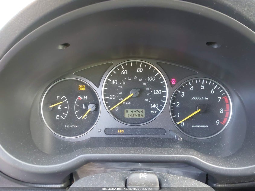 2002 Subaru Impreza VIN JF1GG29662G808141 IAAI salvage auction — LEFT FRONT, Salvage (California), sold $2,050 on 2026-09-06 (photo 7)