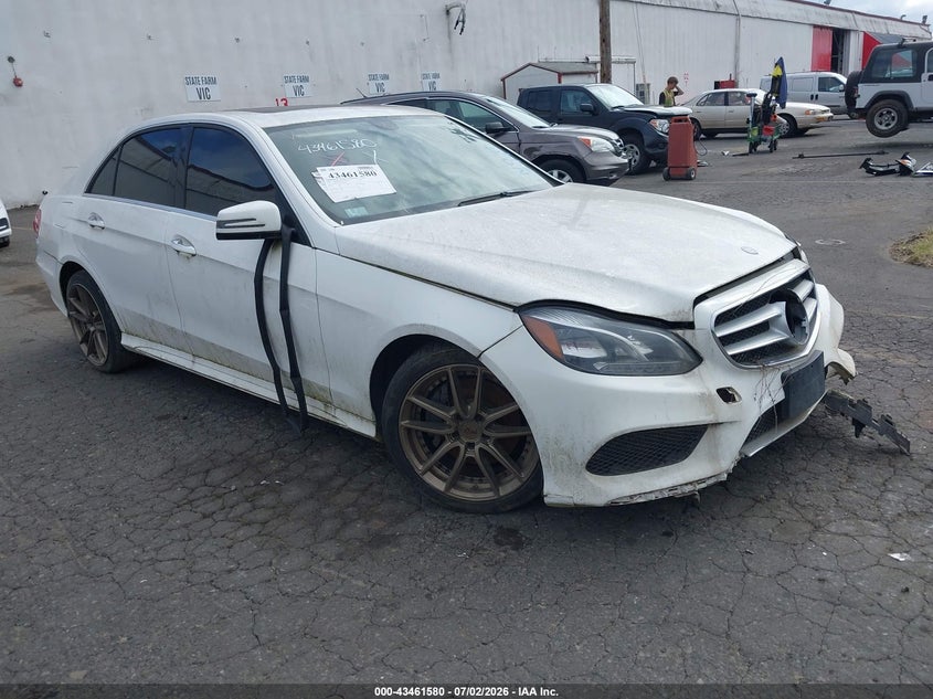 2014 Mercedes-benz E-klasse VIN WDDHF5KB1EA796357 IAAI salvage auction — LEFT FRONT, Salvage (Idaho), sold $1,550 on 2026-08-06 (photo 1)