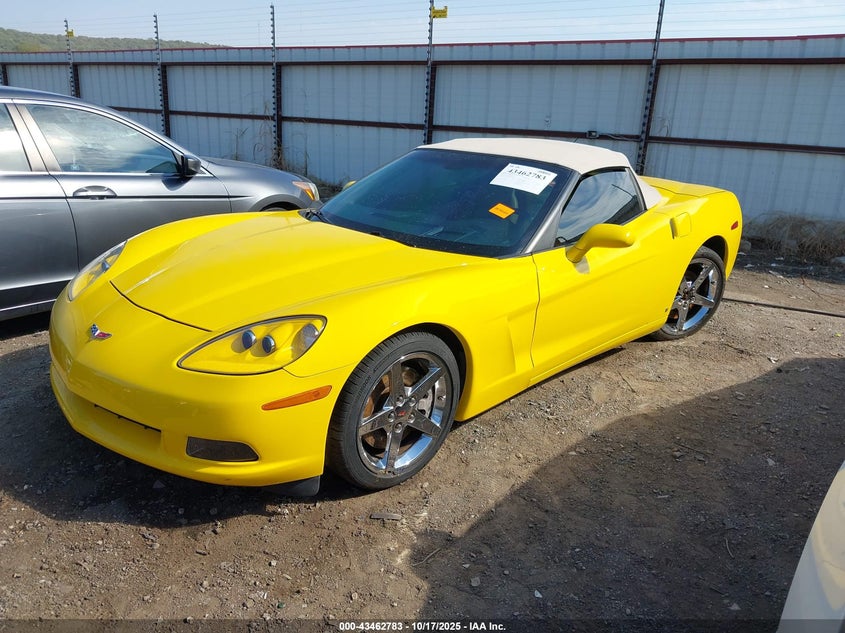 2007 Chevrolet Corvette VIN 1G1YY36U475108098 IAAI salvage auction — LEFT REAR, Salvage (Oklahoma), sold $12,000 on 2026-08-28 (photo 2)