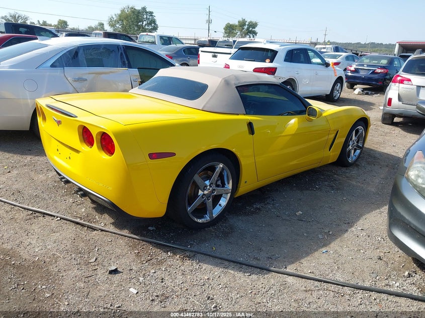 2007 Chevrolet Corvette VIN 1G1YY36U475108098 IAAI salvage auction — LEFT REAR, Salvage (Oklahoma), sold $12,000 on 2026-08-28 (photo 4)