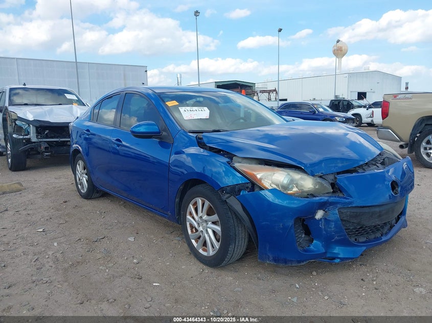 2012 Mazda 3 VIN JM1BL1V77C1601609 IAAI salvage auction — FRONT END, Salvage (Texas), sold $650 on 2026-07-09 (photo 1)