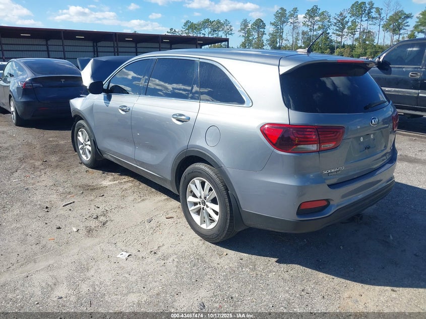 2020 Kia Sorento VIN 5XYPG4A37LG711798 IAAI salvage auction — ENGINE DAMAGE, Certificate Of Destruction (Florida), sold $1,150 on 2026-07-28 (photo 3)