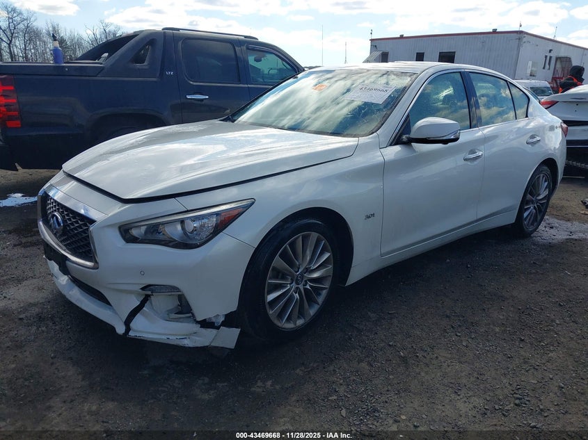 2018 Infiniti Q50 VIN JN1EV7ARXJM435621 IAAI salvage auction — THEFT, Salvage - Less Than 75% (Maryland), sold $3,950 on 2026-09-06 (photo 2)