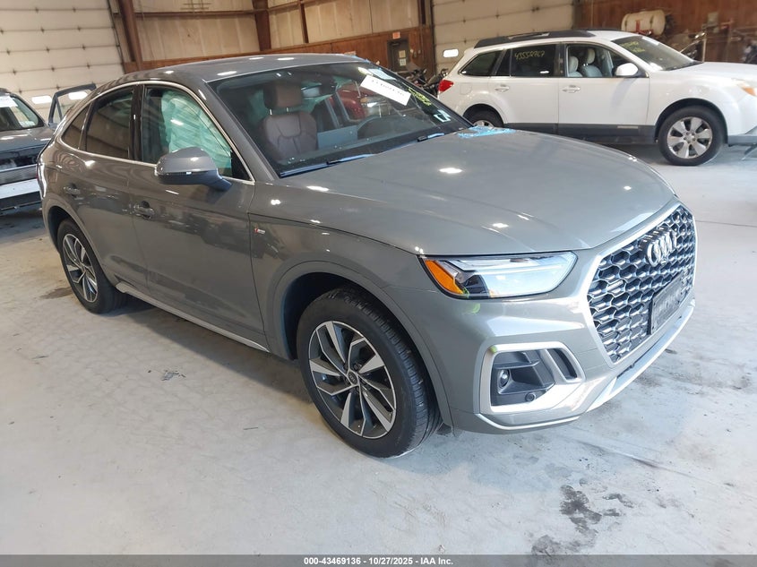 2025 Audi Q5 sportback VIN WA15AAFY6S2045905 IAAI salvage auction — LEFT SIDE, Salvage (Idaho), sold $19,975 on 2026-07-24 (photo 1)