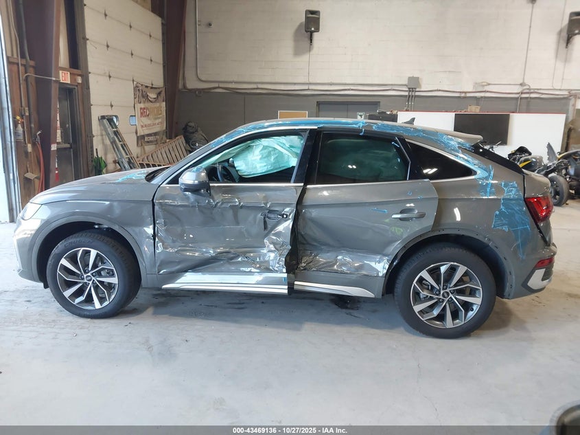 2025 Audi Q5 sportback VIN WA15AAFY6S2045905 IAAI salvage auction — LEFT SIDE, Salvage (Idaho), sold $19,975 on 2026-07-24 (photo 6)