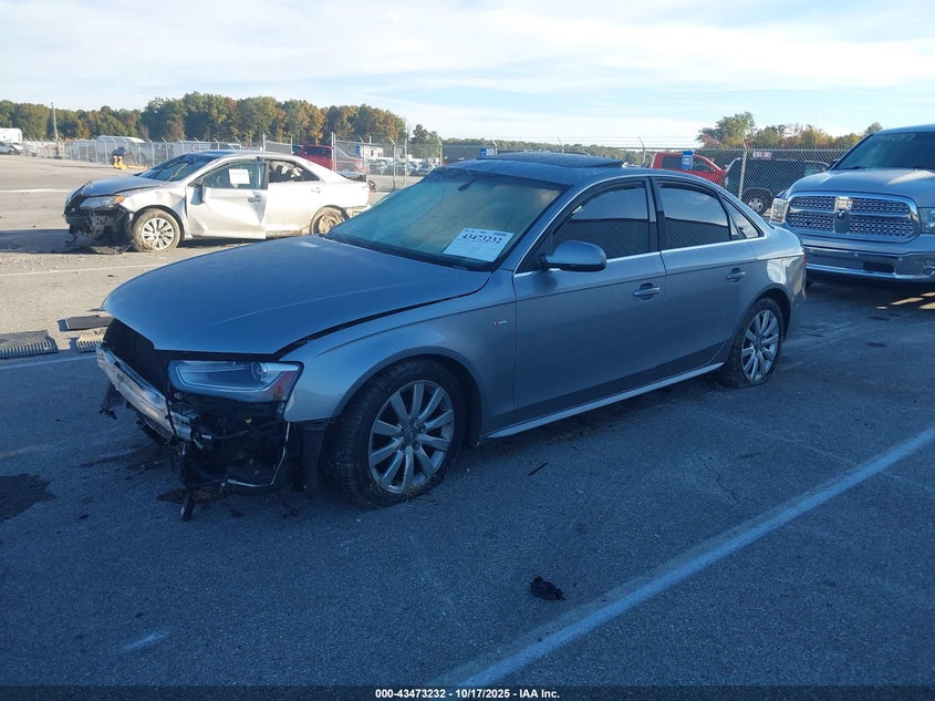 2015 Audi A4 VIN WAUBFAFL6FN014623 IAAI salvage auction — LEFT SIDE, Clear (Indiana), sold $1,000 on 2026-07-16 (photo 2)